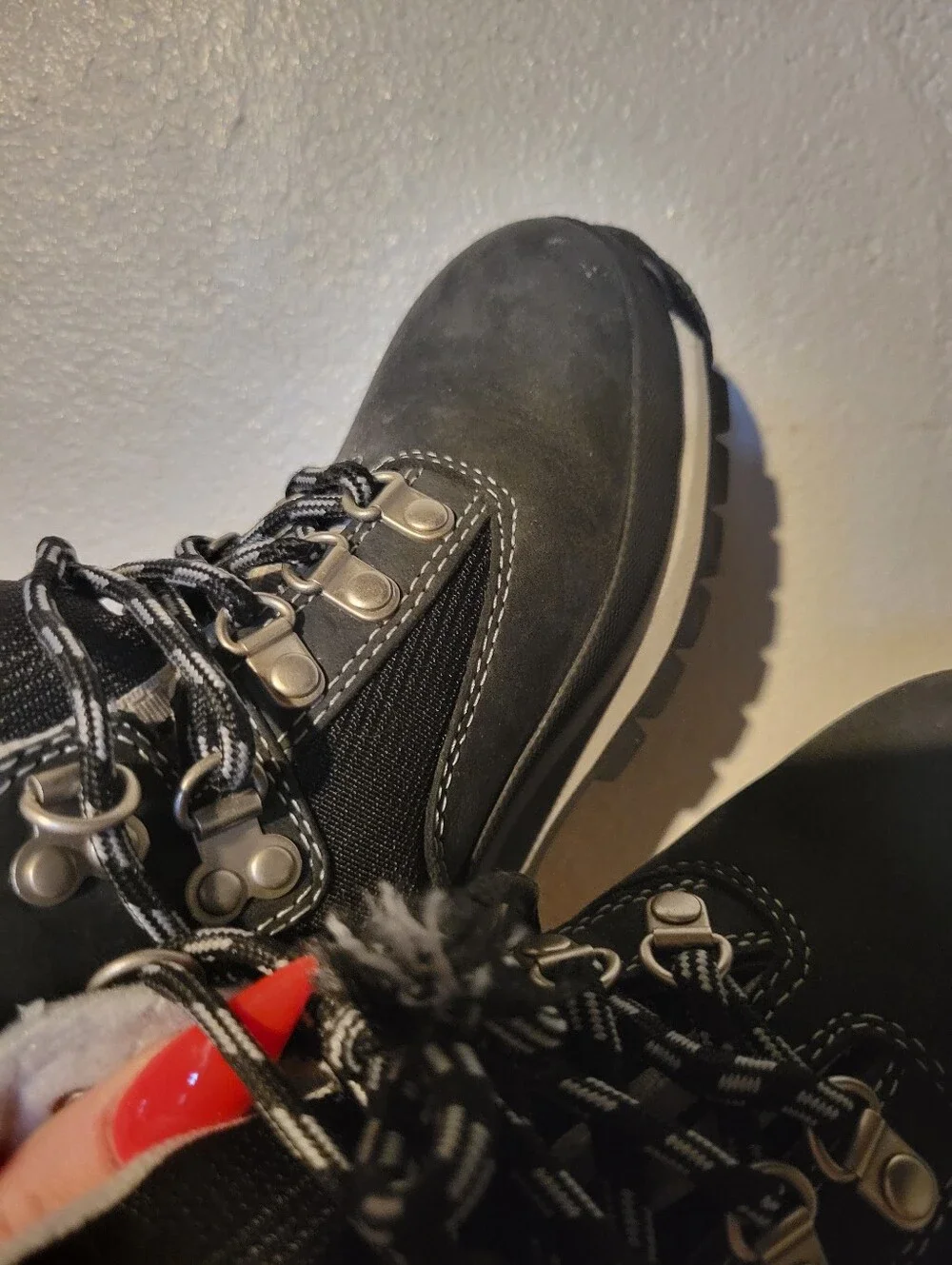 Boys Kids Timberland Euro Hiker Nubuck Boots Size 13.5